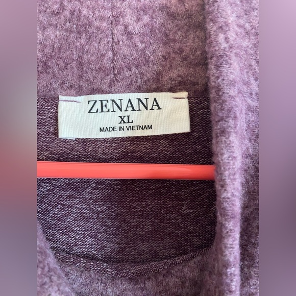 Zeana Cropped Turtleneck Sweater Purple XL - Picture 2 of 6